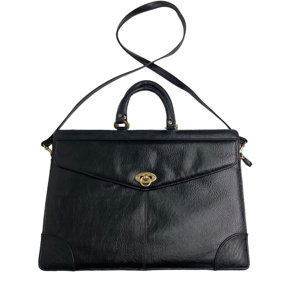 Vintage Bags Classic Vintage Jackson Black Shoulder Laptop Bag